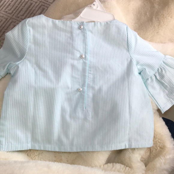 Janie and Jack Girl's Ruffle Bell Sleeve Top - Picture 5 of 6